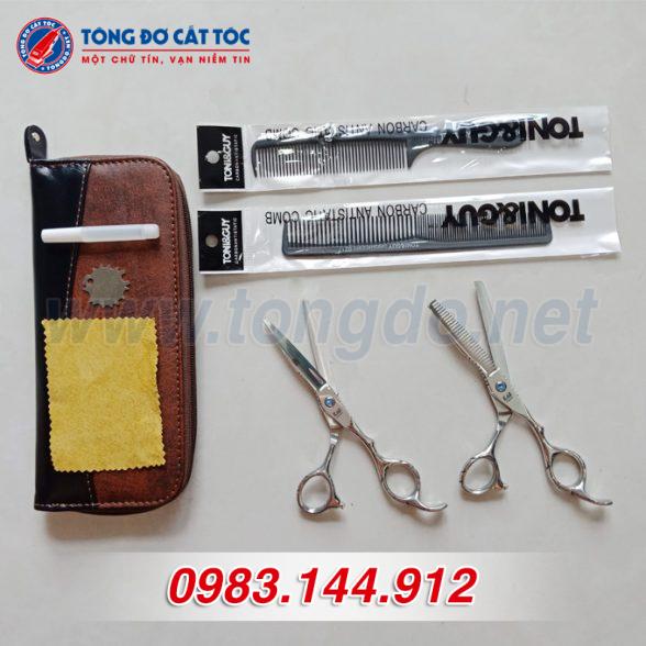 Bộ kéo cắt tỉa tóc KASHO Nhật Bản 5 Keo kasho