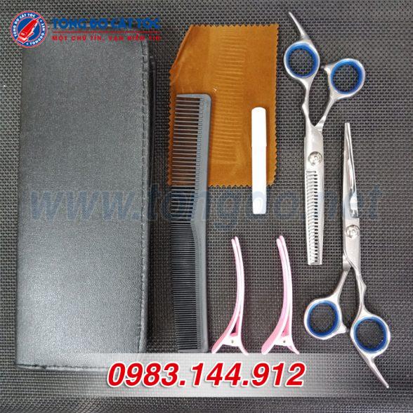 Bộ kéo cắt tỉa tóc gia đình 7 bo keo 2