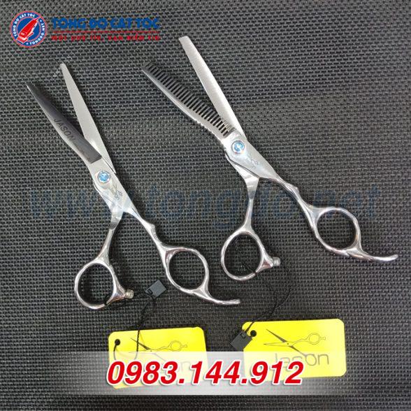 Bộ Kéo Cắt Tóc JASON Cao Cấp (Tặng Kèm Bao Da Đựng Kéo Cao Cấp + Lược Toniguy) 5 bo keo jason 1
