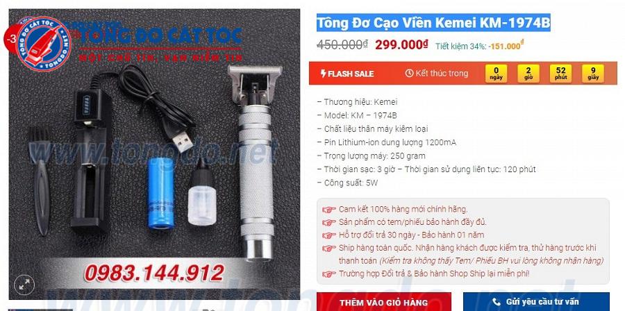 TOP 5+ tông đơ Kemei chất lượng giá dưới 300K 3 TOP 5+ tông đơ Kemei chất lượng giá dưới 300K 3