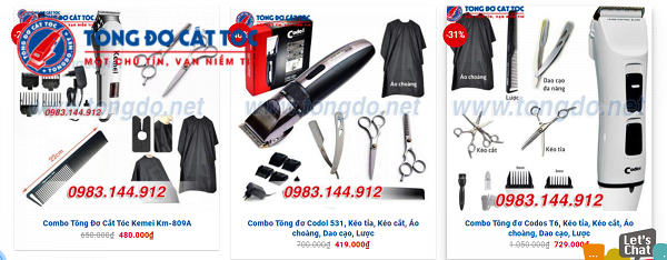 Bảng giá tông đơ cắt tóc Chính Hãng, Sale Mới Update Bảng giá tông đơ cắt tóc Chính Hãng, Sale Mới Update