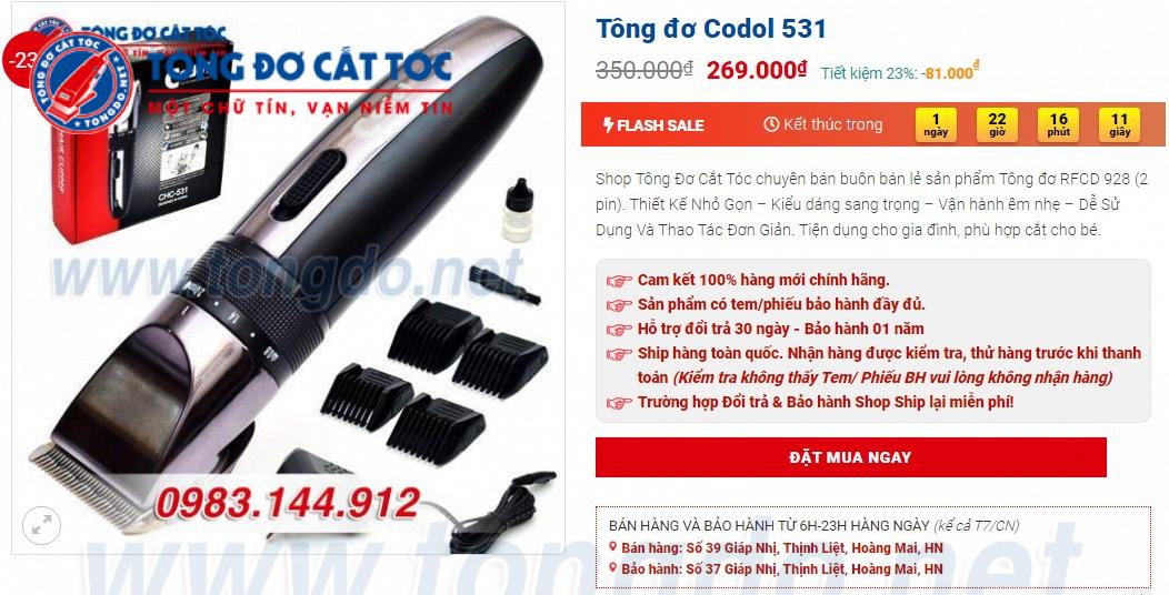 Tông đơ cắt tóc giá rẻ 2 Tông đơ cắt tóc giá rẻ 2