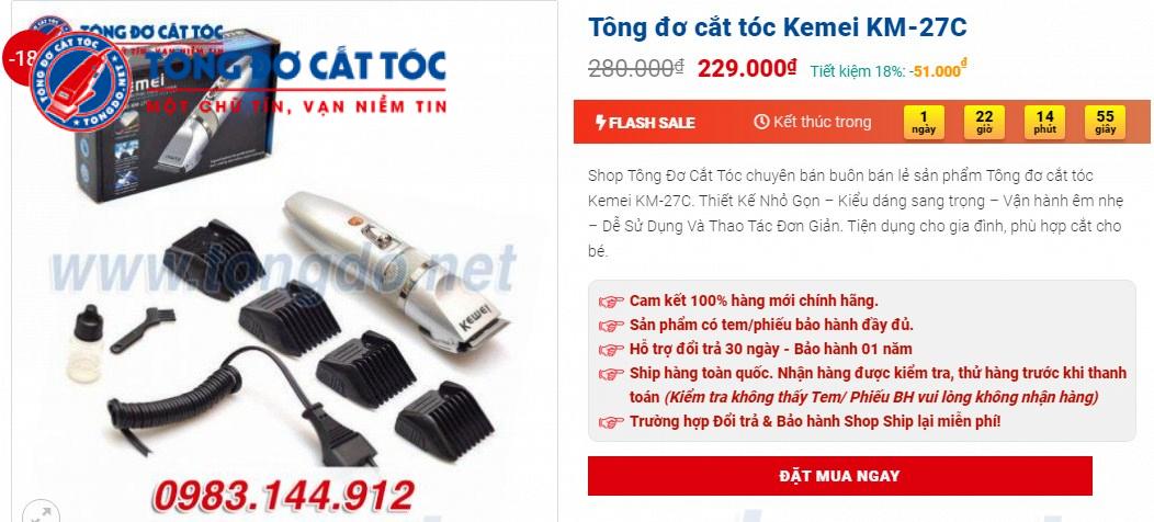 Tông đơ cắt tóc giá rẻ 4 Tông đơ cắt tóc giá rẻ 4