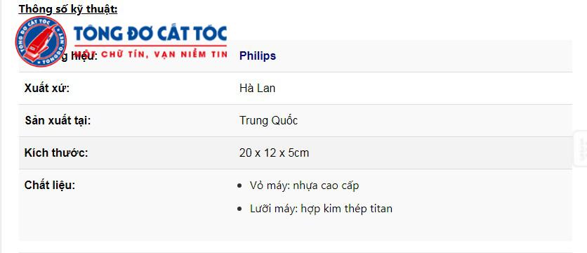 Đánh giá tông đơ cắt tóc Philips hc3426 2