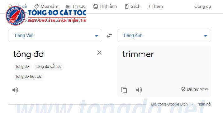 Tông đơ tiếng Anh, tiếng Pháp là gì? Địa chỉ bán uy tín