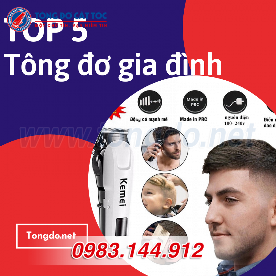 TOP 5 tông đơ cho gia đình bán chạy nhất năm