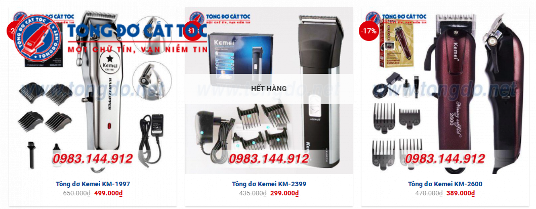 Tông đơ Kemei có đắt không?