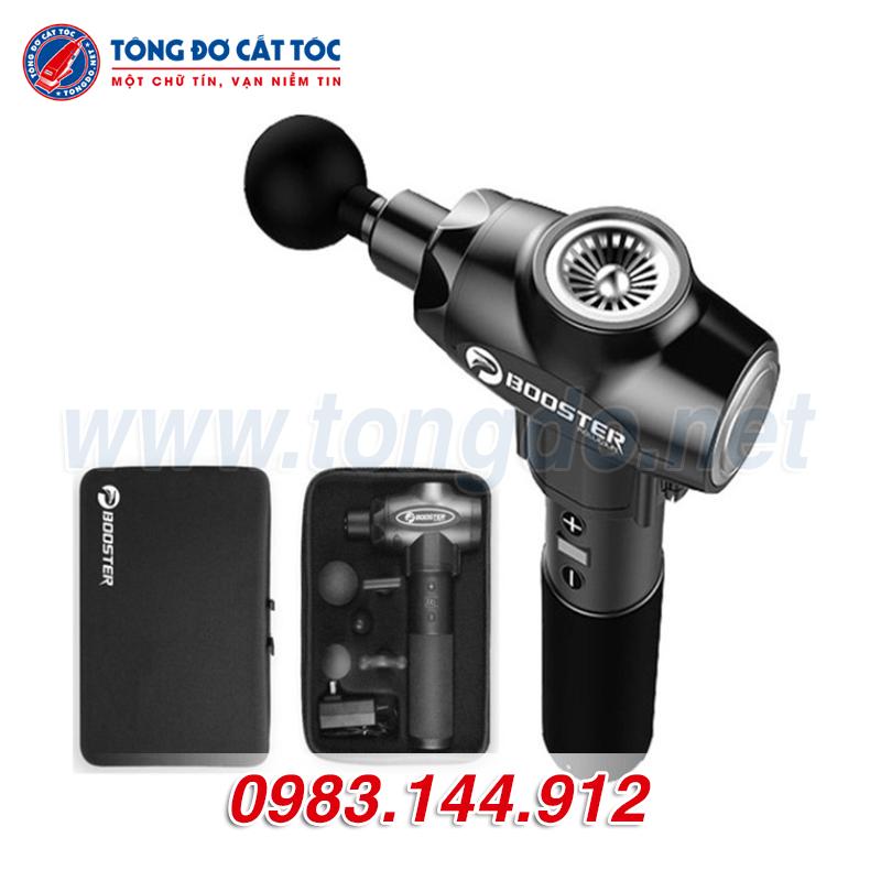Mua BOOSTER E - 9 mức độ ( 6 đầu massage ) - Máy massage gun thư giãn cơ bắp - Bảo hành 12T - Màu xanh tại Booster - Gian Hàng Chính Hãng | Tiki