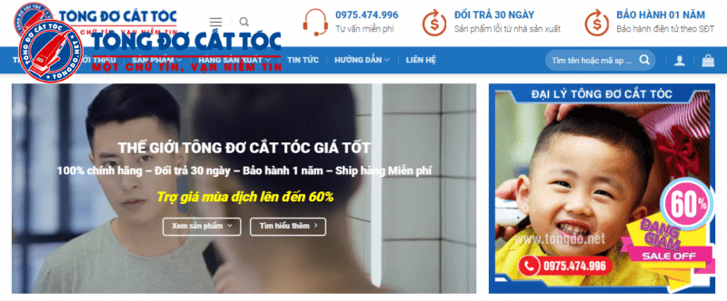 Đã tìm ra cửa hàng tông đơ cắt tóc chuyên nghiệp Hà Nội
