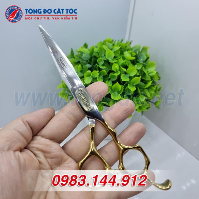 Kéo cắt wahl trơn tay vàng - W05